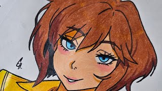 Drawing April O'Neil from Teenage Mutant Ninja Turtles