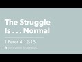 The Struggle Is . . . Normal | 1 Peter 4:12-13 | Our Daily Bread Video Devotional
