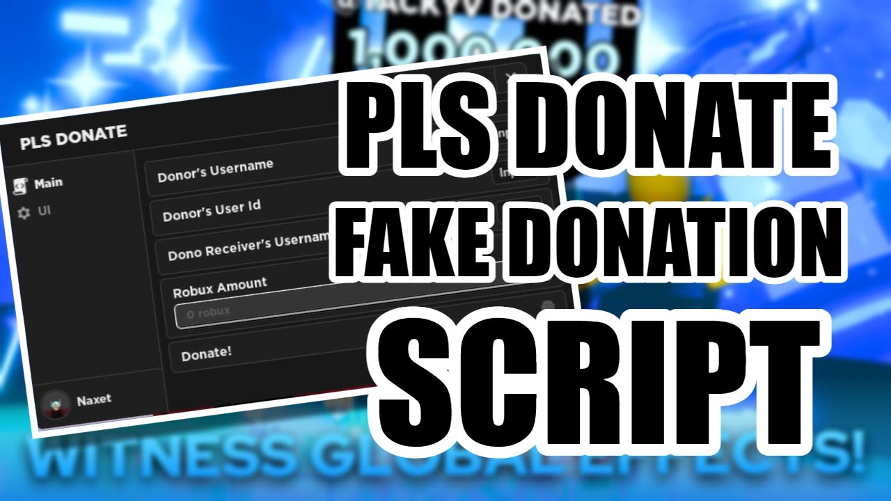 Pls Donate FAKE DONATION Script, Alert Animations! No Download