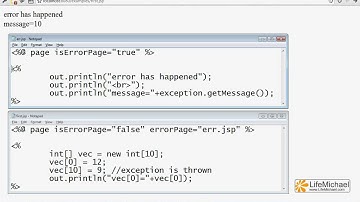 Exceptions Handling in JSP Documents