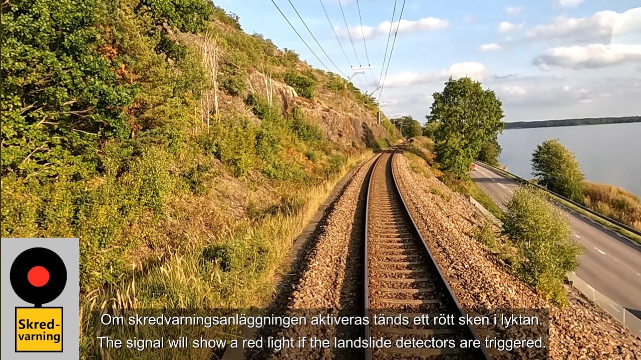 Kimstad-Värtan via Nyköping från förarplats / Führerstandsmitfahrt
