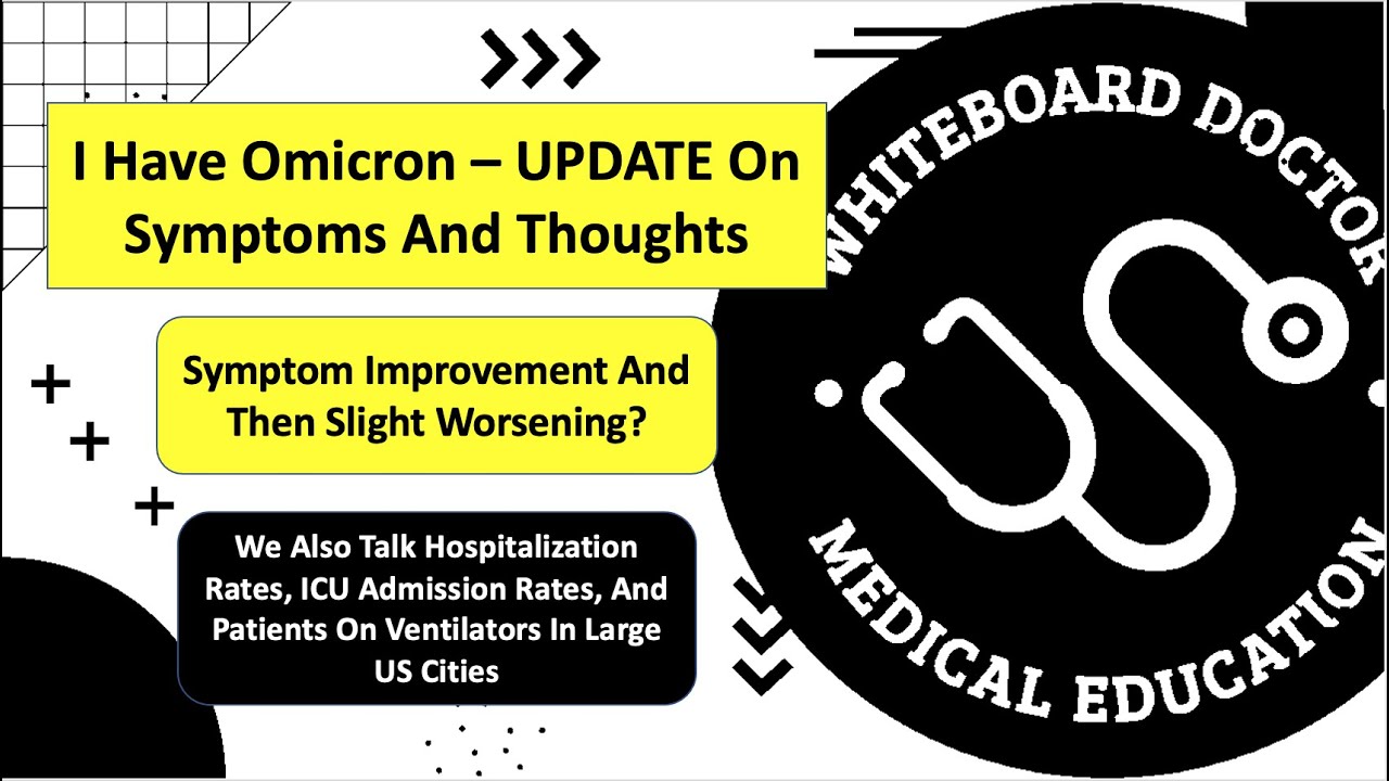 I Have Omicron - UPDATE On Symptoms And The State Of Things (Hospitalizations, ICU Admission Rates)