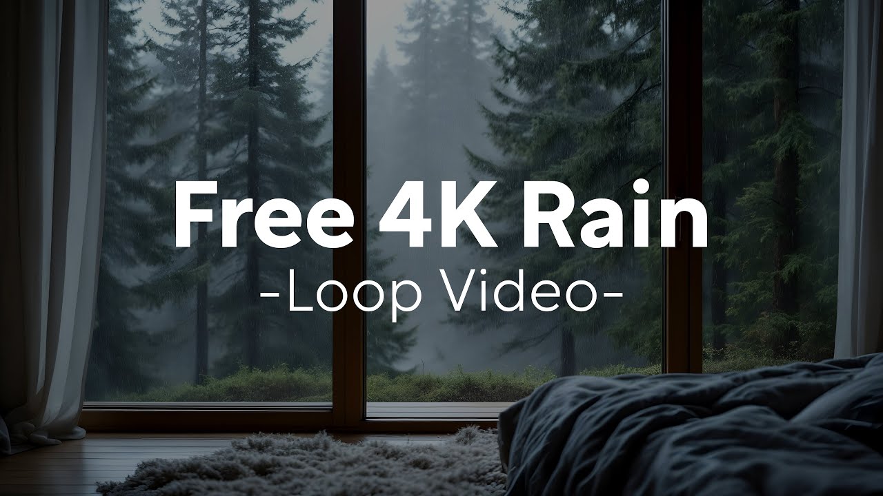 Free 4K Rain Loop Video | Royalty Free for Commercial Use