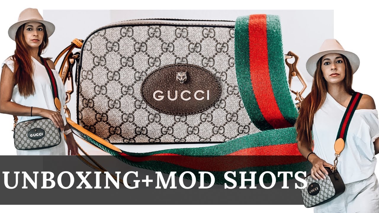 GUCCI Neo Vintage GG Supreme textured leather-trimmed coated