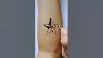 How To Make Tattoo Tribal Stars With Pen 