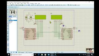 Lesson 12:  Communication Between Two PIC16F887 Microcontrollers by UART in Proteus