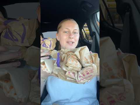 Trying EVERY value item at Taco Bell 😋🌮 #tacobell #fastfood #valuemenu