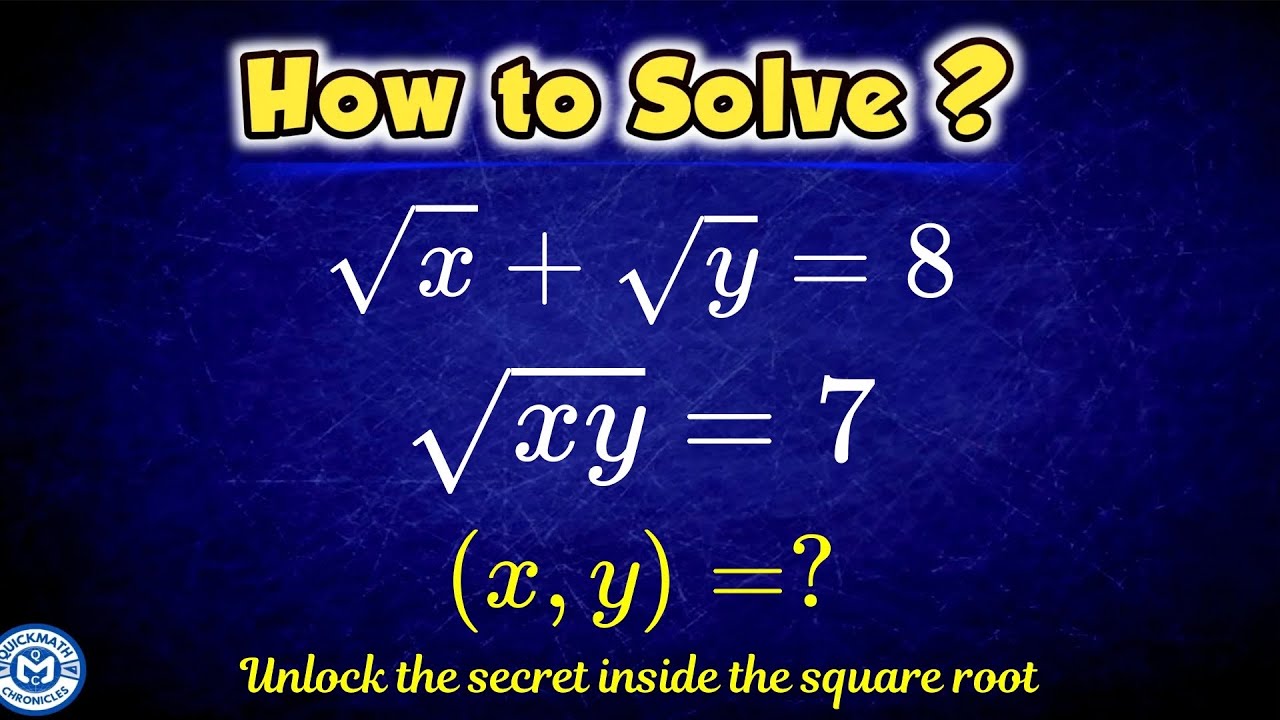 A Very Nice Olympiad Math Algebra Equation | Find the value X ? - YouTube