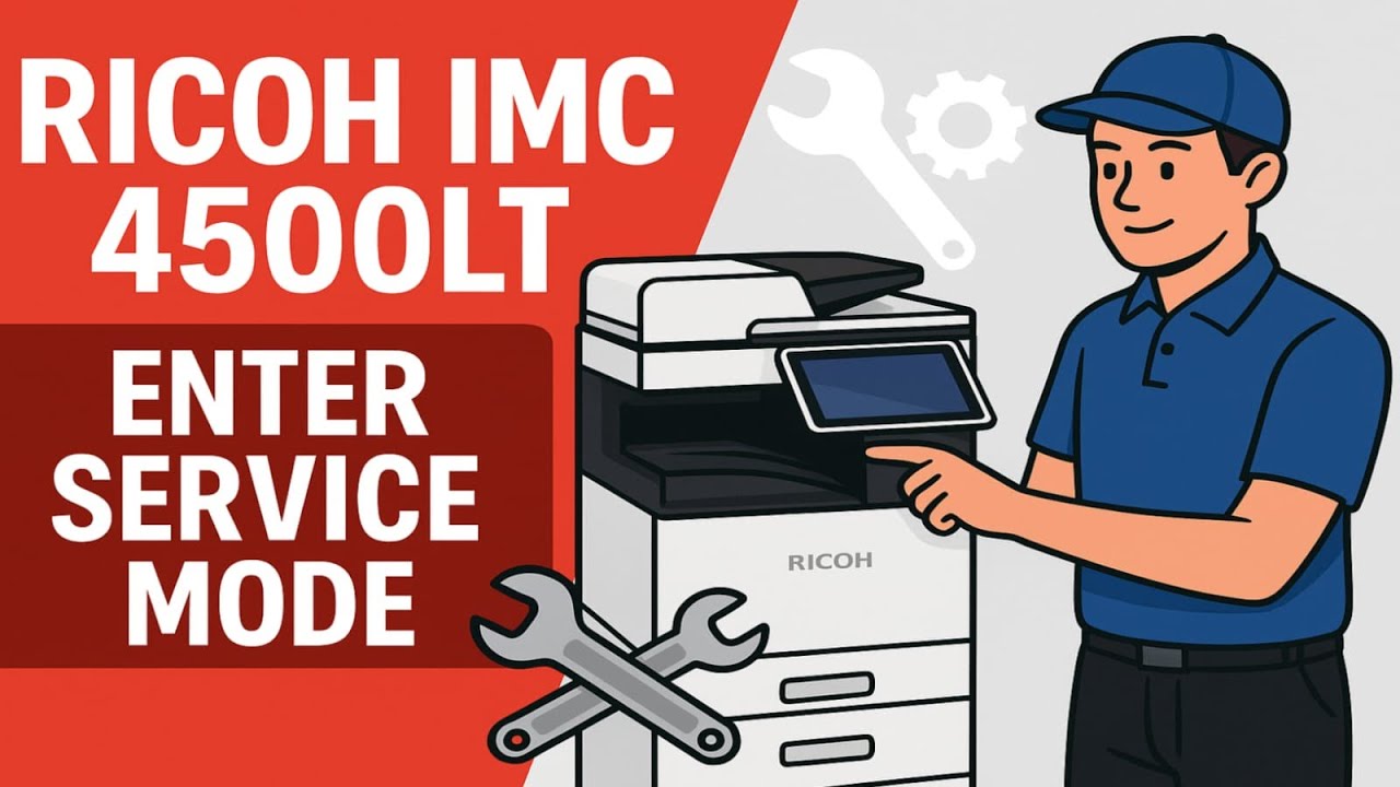 How to Enter Service Mode in Ricoh IMC 4500LT Printer