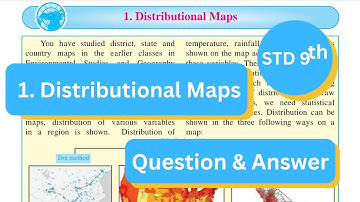 Exercise Class 9 Geography 1.Distributional maps  question Answer Maharashtra board