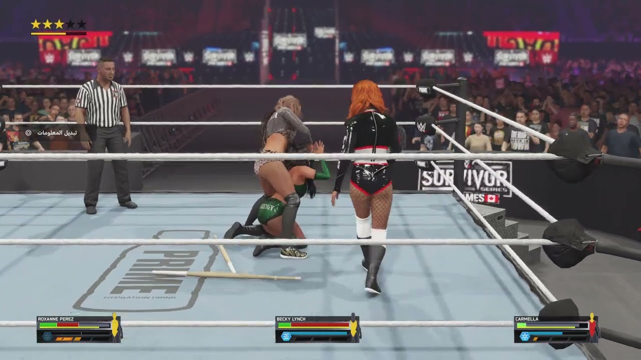 Carmella vs Becky lunch vs roxxine Perez for raw women’s champion survivor series wargame