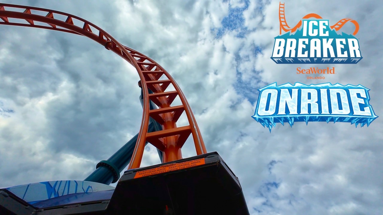 ICE BREAKER - Front Row POV [4K] | SeaWorld Orlando | Premier Rides ...