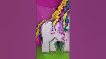 Piñata en forma de Unicornio | #Shorts #QuedateEncasa 🦄