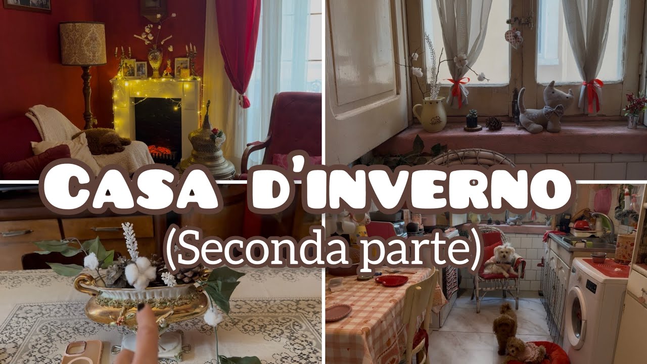 Casa d’inverno: cucina e salotto