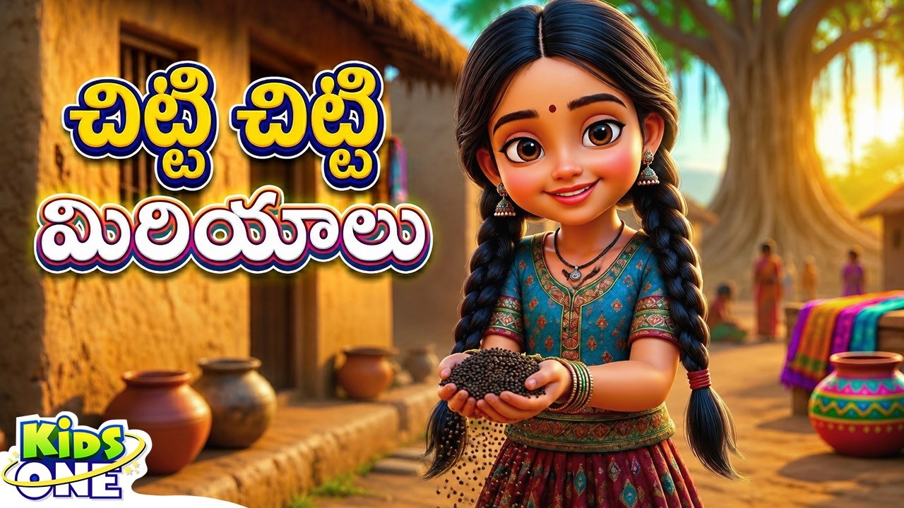 Chitti Chitti Mirayalu | Telugu Rhymes for Children చిట్టి చిట్టి మిరియాలు | Telugu Rhymes @KidsOne