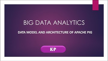 Data model and architecture of PIG | BIG DATA ANALYTICS