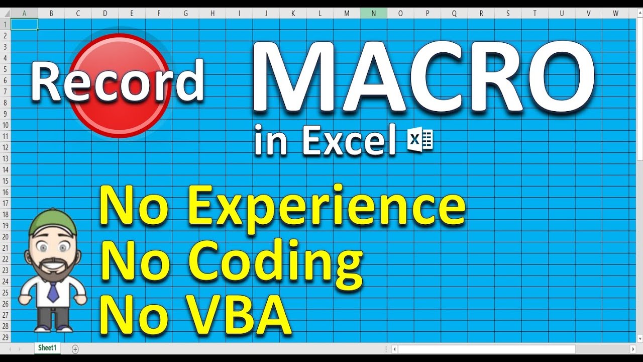 Record an Excel Macro - No VBA & No Experience - YouTube