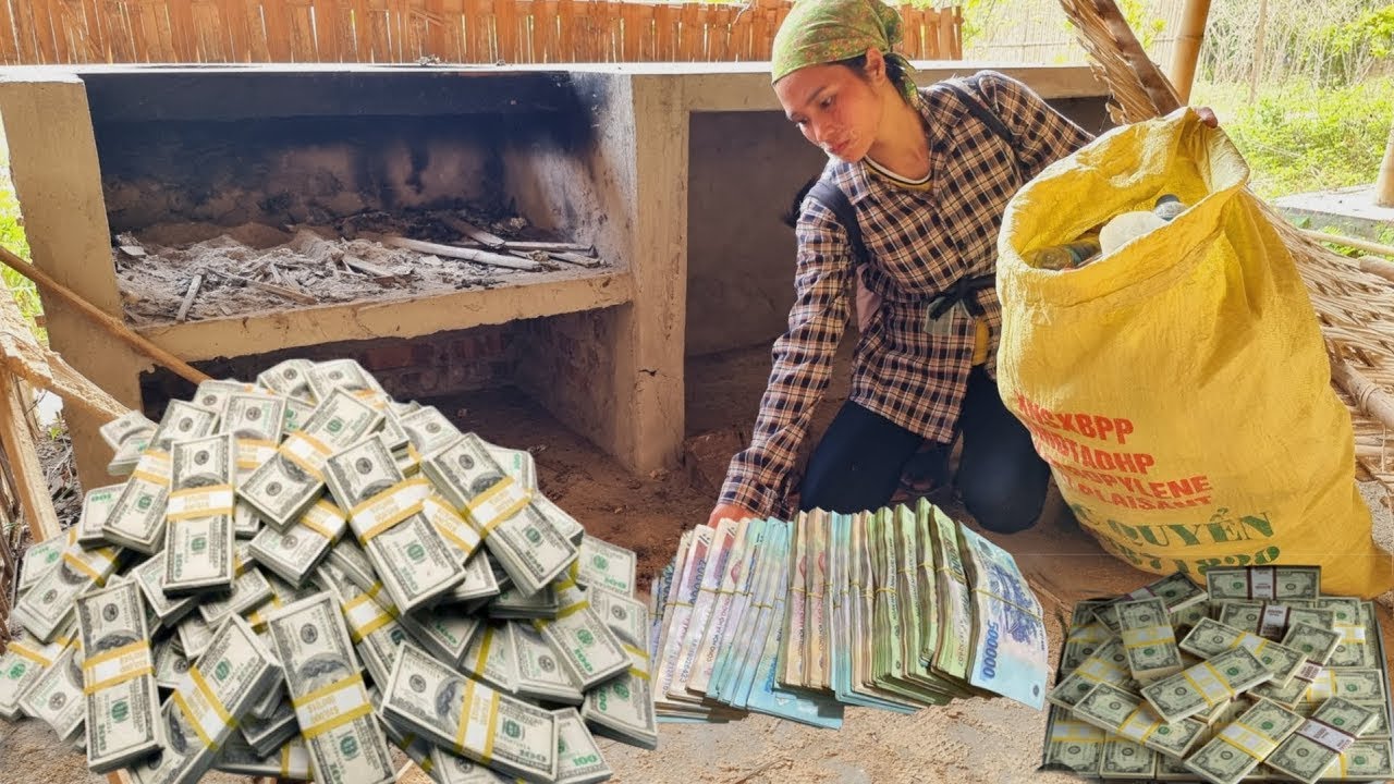 75 days girl accidentally found a huge amount of money in an abandoned house