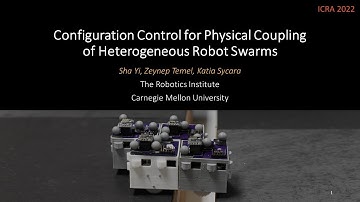 [ICRA2022] Configuration Control for Physical Coupling of Heterogeneous Robot Swarms