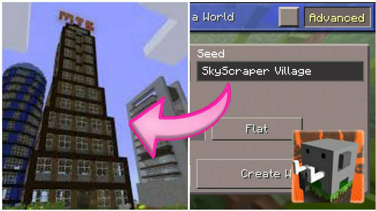 SkyScraper Village Seed In Craftsman Building Craft - YouTube