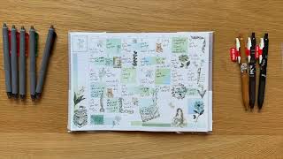 Marks Inc. Monthly Planner Page Setup Time-lapse
