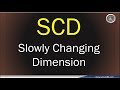 Scd  slowly changing dimension in data warehouse