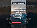 Monday Tips &amp; Tricks