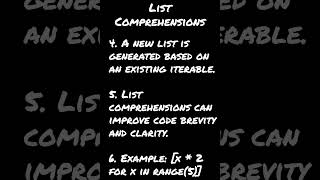 Comprehensions in Python #coding #python #ai #pythonprogramming #codingforbeginners #learnpython