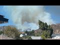 Fire burning in Burbank hills