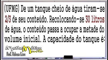 PROBLEMA DE MATEMÁTICA COM FRAÇÃO #5 - Prof. Robson Liers - Mathematicamente