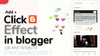 #Median_Ui Heart on click Effect | beautyfull heart effect for blogger and website. |🔥 CSS & HTML. screenshot 4
