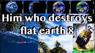 HIMAWARI  8 🛰 dual timelapse cloud matchup destroys flat earth