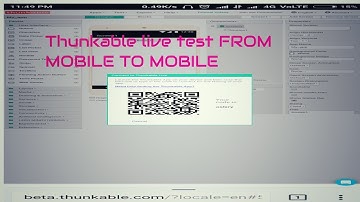 Thunkable live test from mobile to mobile