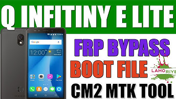 Qmobile Infinity E Lite Boot File | Q Infinity E Lite FRP Bypass 2020 | Latest Method | Lahoriye.