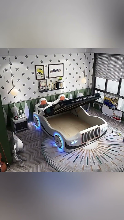 🛌Boy Racing Car Bed #princessbed #kidsbed