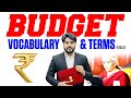 Top 50 Budget Related Terms Explained | Union Budget 2026-27 | Budget Terms Explained By Vishal Sir