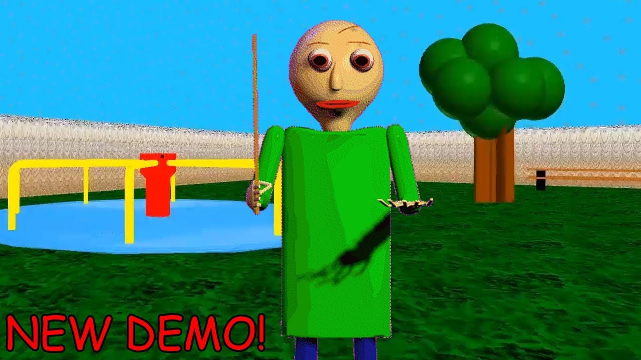 Baldis basics game public demo. БАЛДИ Басикс кикстартер эксклюзив демо!. Baldi Basics Demo. Baldi Kickstarter Exclusive Demo. Baldi Basics outside.