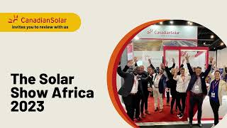 We are at The Solar Show Africa 2023!!!