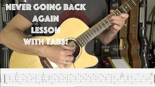 Download Lagu Never Going Back Again Fleetwood Mac COMPLETE GUITAR LESSON ADVANCED FINGERPICKING W/TABS PART ONE MP3
