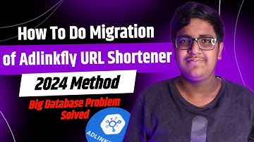How To Do Migration of Adlinkfly URL Shortener 2024 Method | Big Database Problem Solved