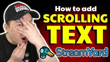 STREAMYARD TUTORIAL    I    HOW TO ADD SCROLLING TEXT?  (TAGALOG / ENGLISH)