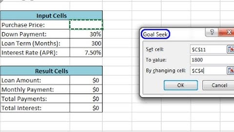 How to use goal seek in MS excel | Class 7 computer chapter 3 Advanced features of excel