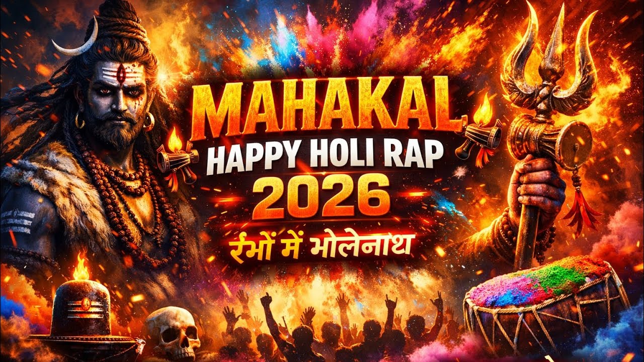 🔥 महाकाल की होली 🔱 | रंग बरसे भोले के संग | Mahakal Happy Holi Rap 2026 | Viral Holi Song 🔥#Mahakal 