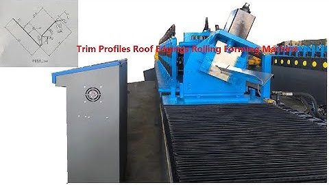 【ZHONGTU0】Roof Drip Edge Flashing Rolling Forming Machine 35 Meter/min for USA with embossing.