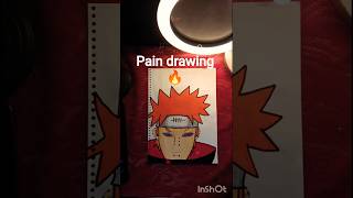 pain from Naruto Cool drawing 🔥🥵 #anime #art #music #song #naruto #gojo #demonslayer #viral #shorts