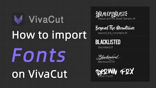 How to import fonts on VivaCut (only for Android) screenshot 2