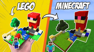 I Built LEGO Minecraft Sets in Minecraft...