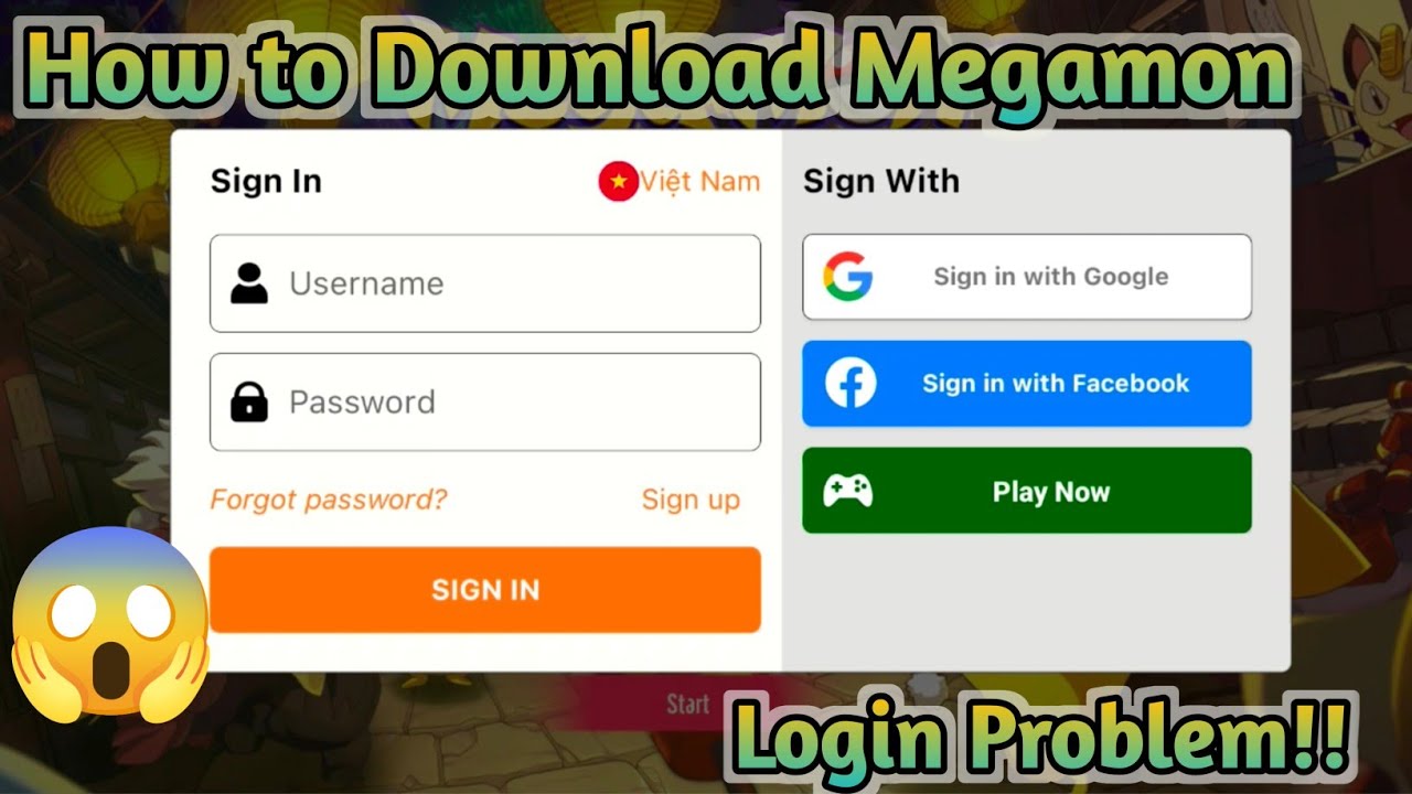 Megamon || HOW TO DOWNLOAD AND LOGIN PROBLEM 😱 - YouTube