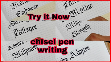 Super Satisfying chisel marker calligraphy || writing with chisel tip marker pen || #rkartz