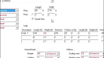 TRACE 700 Rooms and Systems | Energy-Models.com